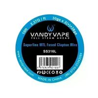 VandyVape Superfine MTL Fused Clapton Ni80 Wire (30G*2+38G) 3M - image 1 | Vape King