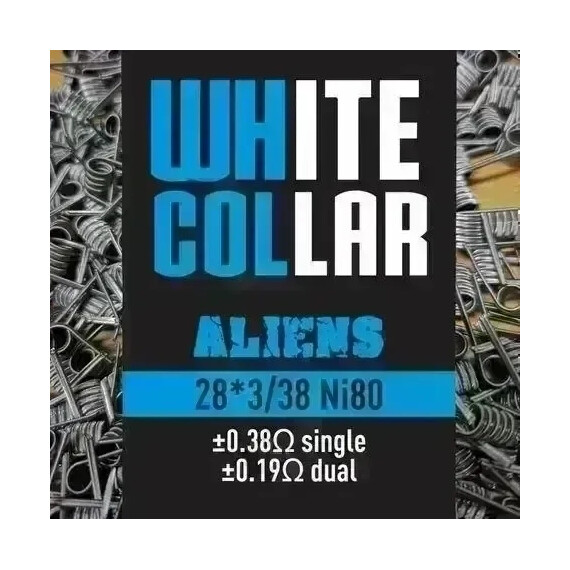 White Collar Coils - Aliens 0.19 (Blue) - image 1 | Vape King